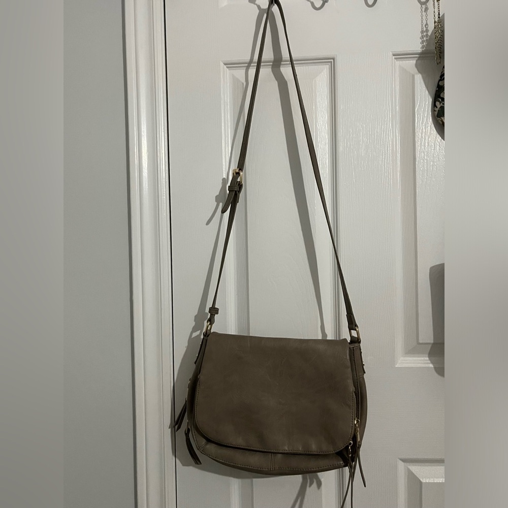 Taupe bag purse crossbody